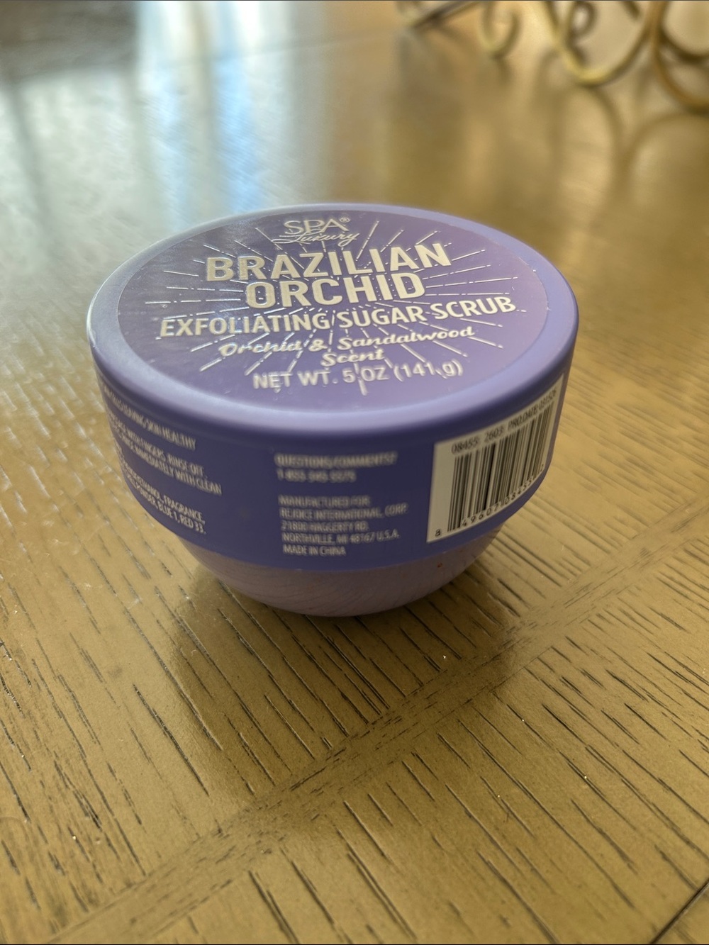 therapy Brazilian Orchid Exfoliating Sugar Scrub - Lavender Purple Jar